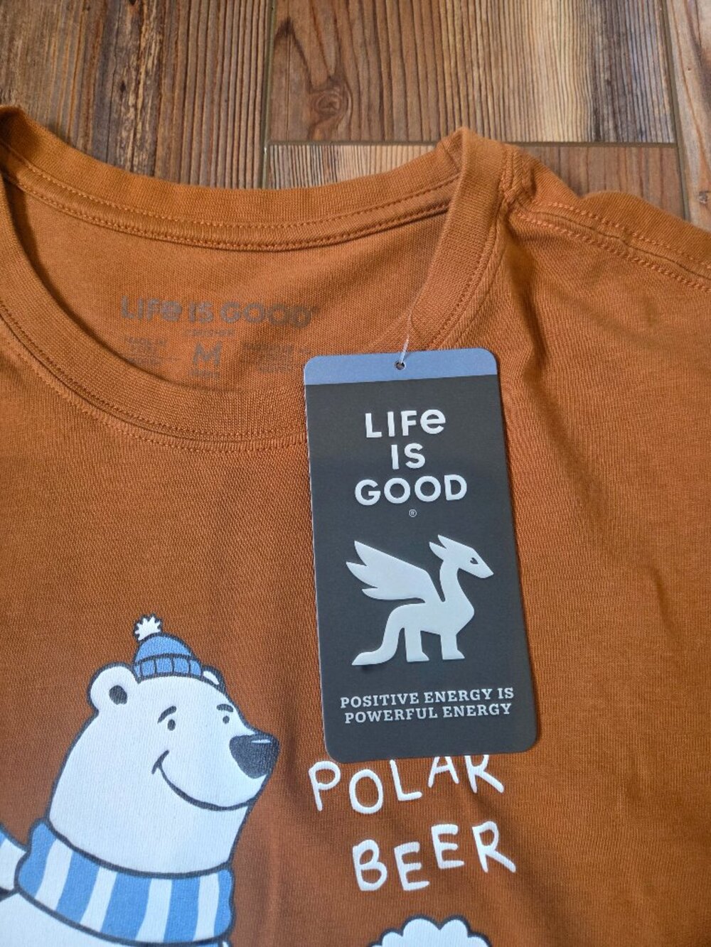 Life is Good Men's Polar Beer Long Sleeve Crusher Tee - Picture 5 of 6